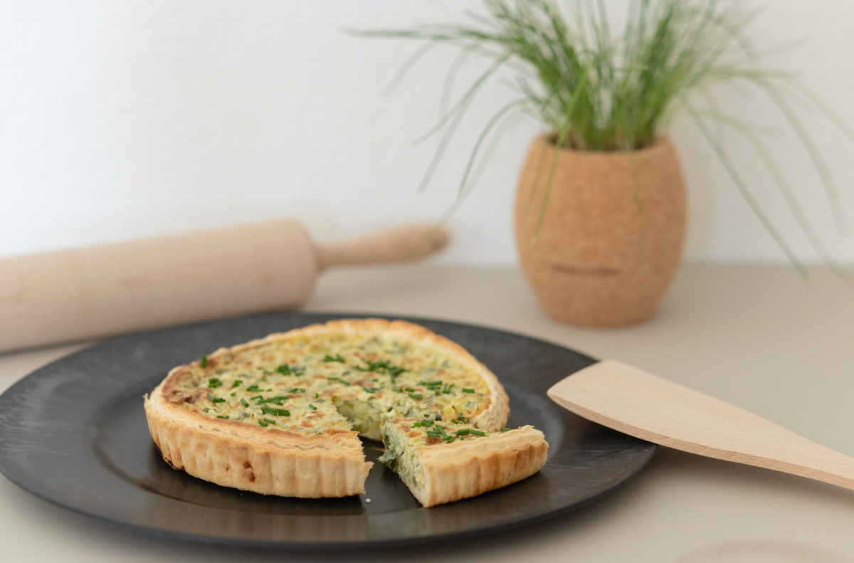 Tarte poireaux et Ciboulette Commune