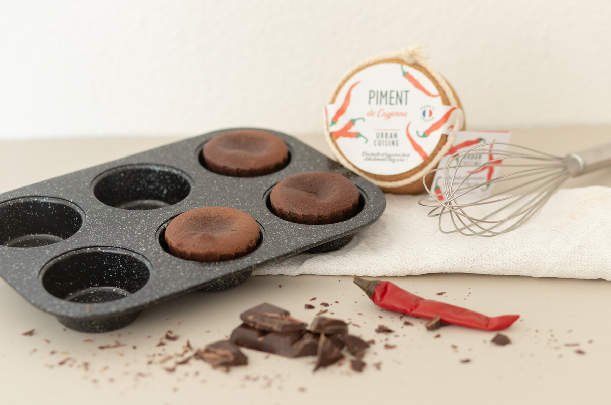 Fondant chocolat et Piment de Cayenne